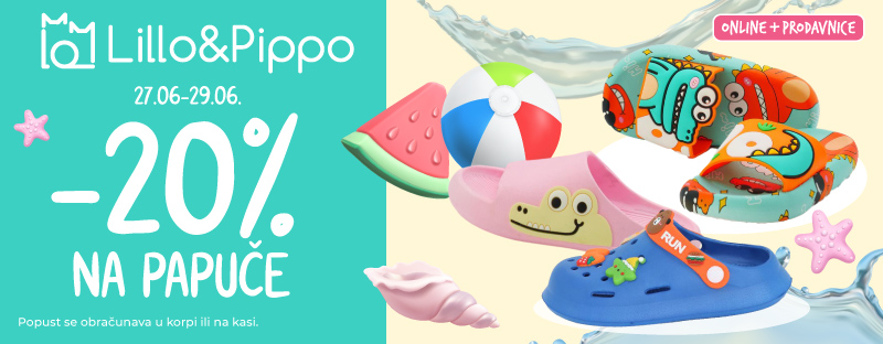 Lillo&Pippo papuče -20%