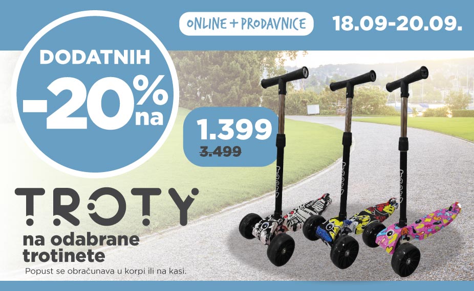 Troty dodatnih 20