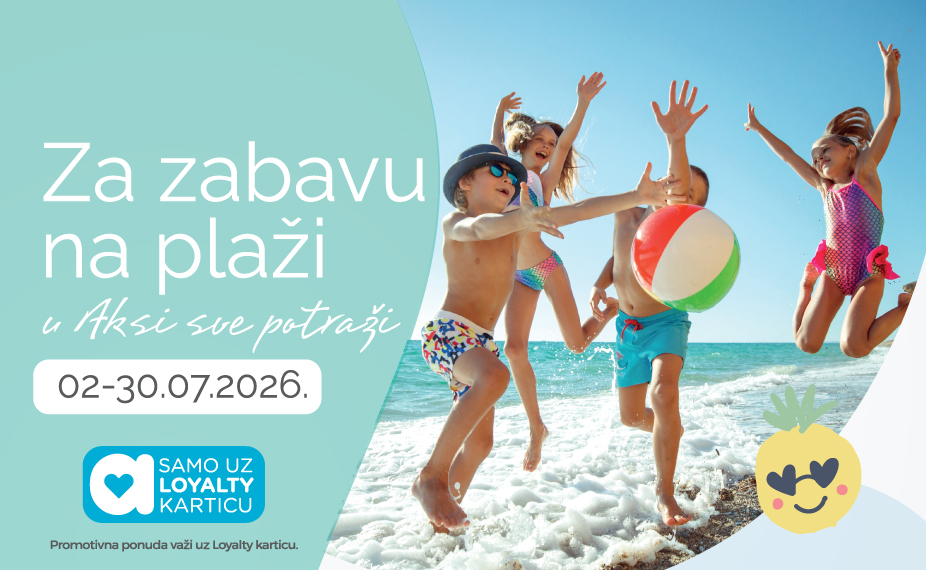 Za zabavu na plaži, sve u Aksi potraži!
