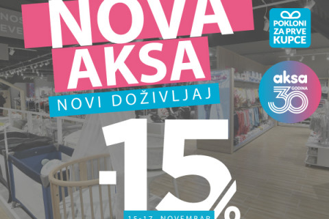 <h3>Nova Aksa, novi doživljaj: Otvaramo Aksa prodavnicu u Valjevu!</h3>