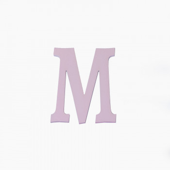 Drveno slovo M roze 