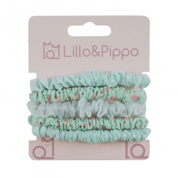Lillo&Pippo gumica za kosu zelene voćkice 