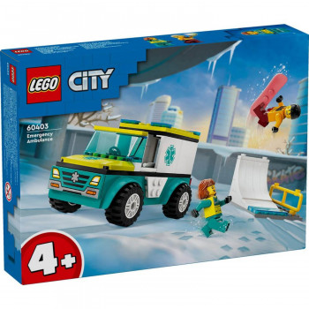 LEGO CITY VEHICLES EMERG.AMBULANCE AND SNOWBOARDER 
