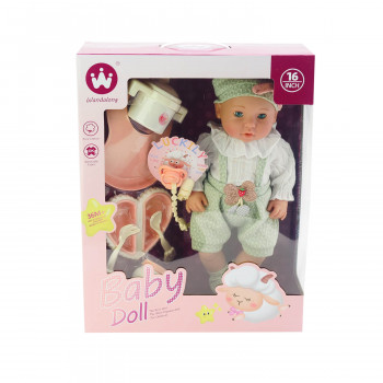 Cute&Cool lutka beba, dodaci za hranjenje, 40cm 