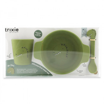 Trixie Silikonski set za prvi obrok Dino 