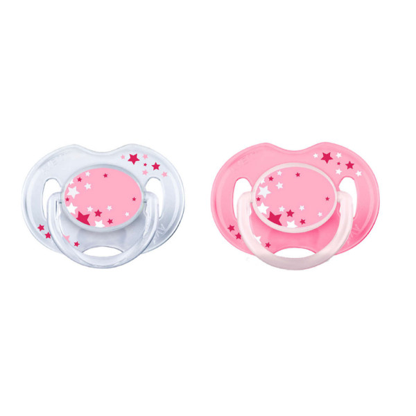 Avent laža noćna Night time soother 0-6 2/1 roze 