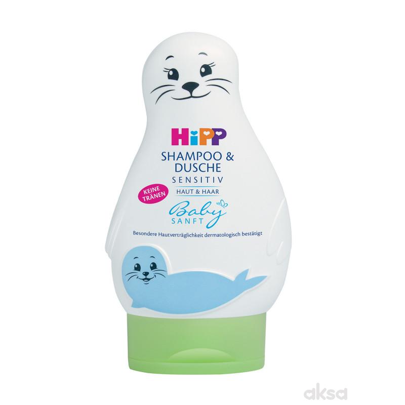 Hipp babysanft šampon i gel za kupanje foka 200ml 