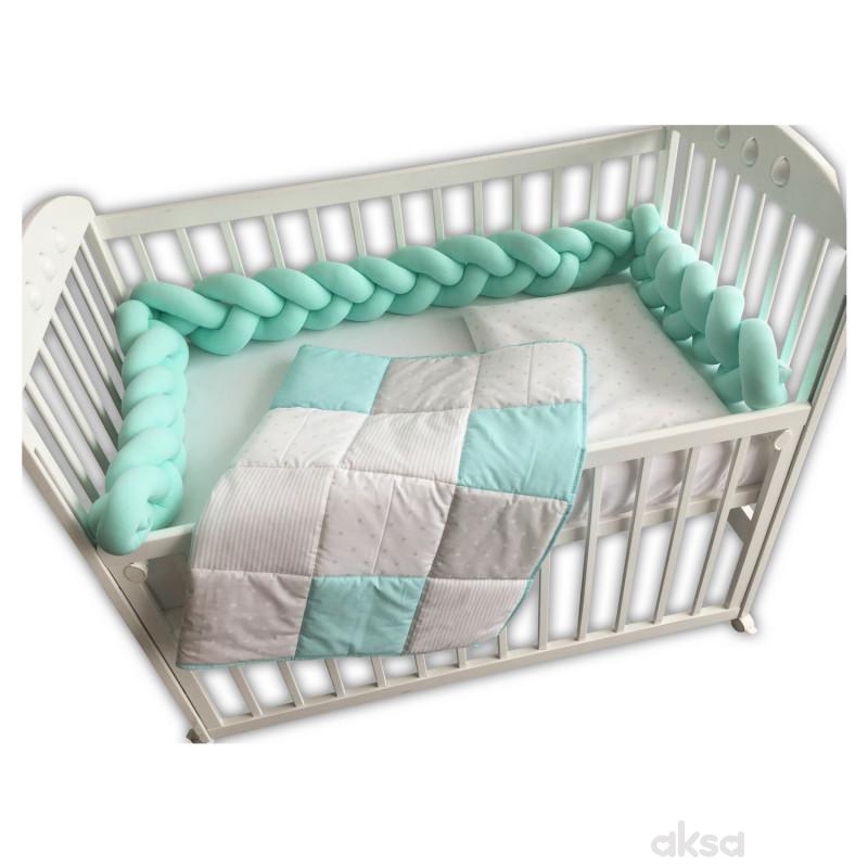 Baby Textil posteljina Pletenica 6/1,80x120CM 