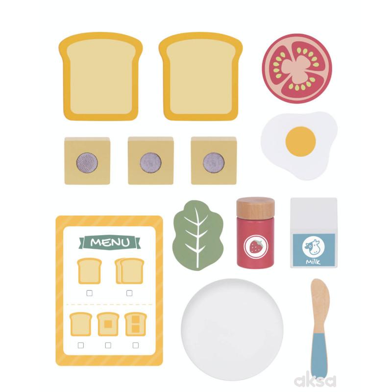 Tooky toy drveni toster set 