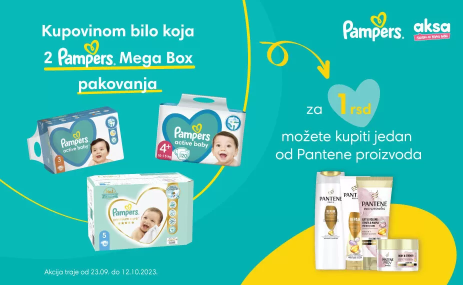 Pampers + Pantene 1rsd