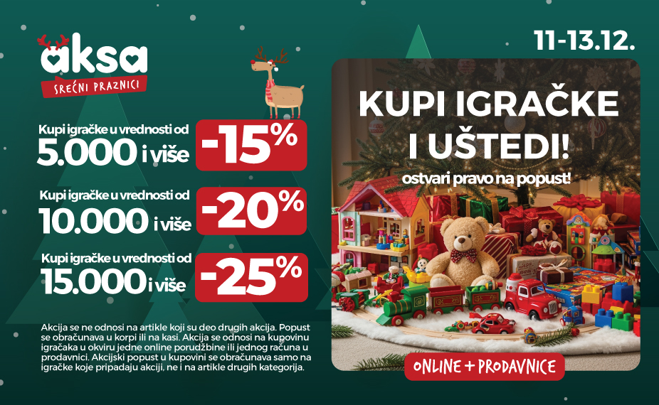 Kupi igračke i uštedi!