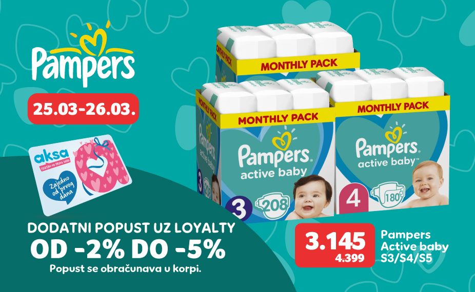 Pampers monthly active