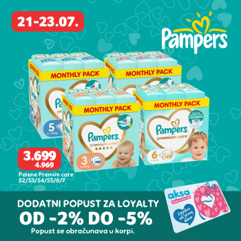 Pampers Premium 3699,00 din