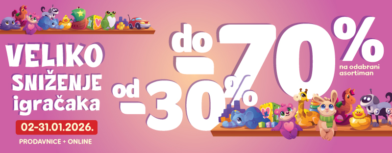 Sniženje igračaka do -70%