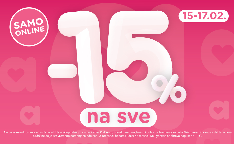 -15% na sve