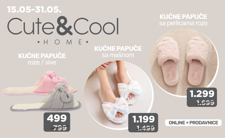 Cute&Cool papuče