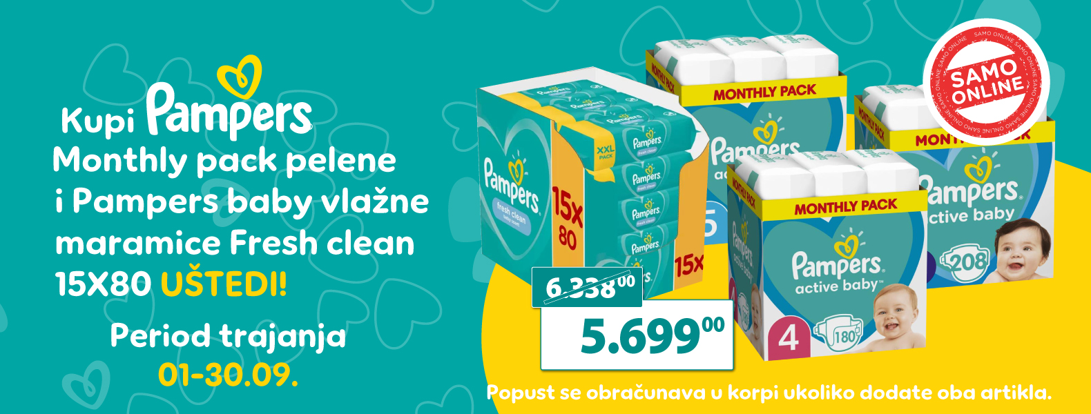 Pampers bulk septe 15x80