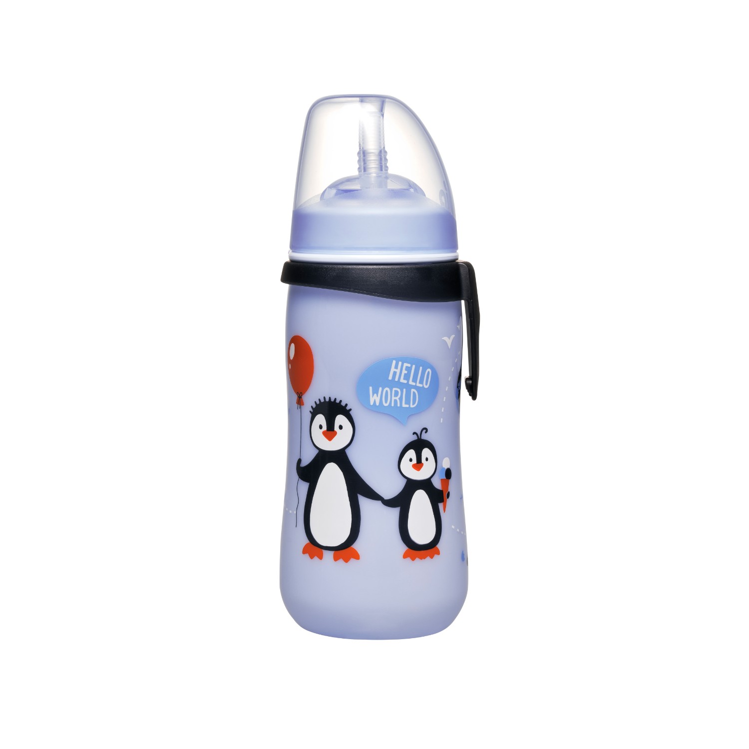 Nip čaša sa silikonskom slamčicom, 330ml, 12m+ 