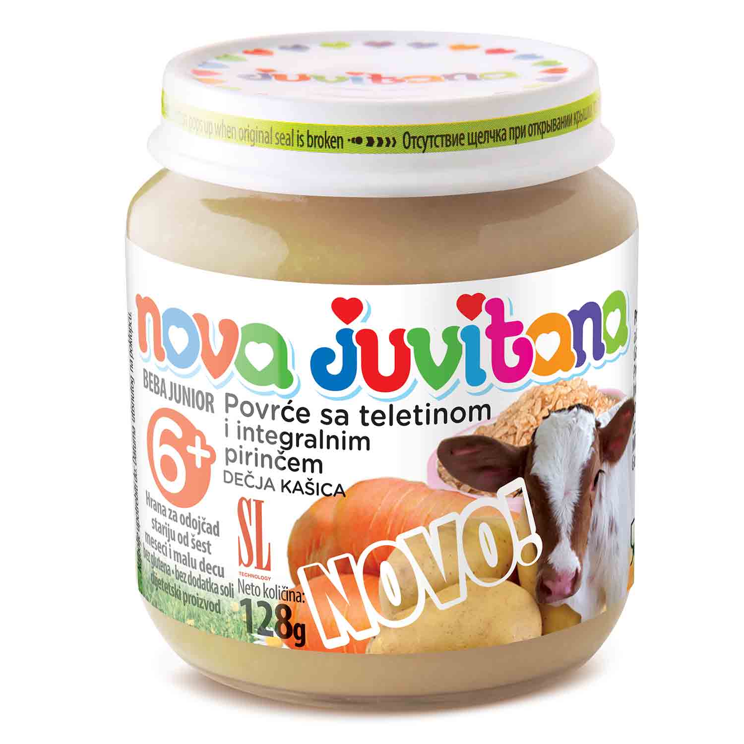 Juvitana kašica povrće sa tel. i int.pir. 128g