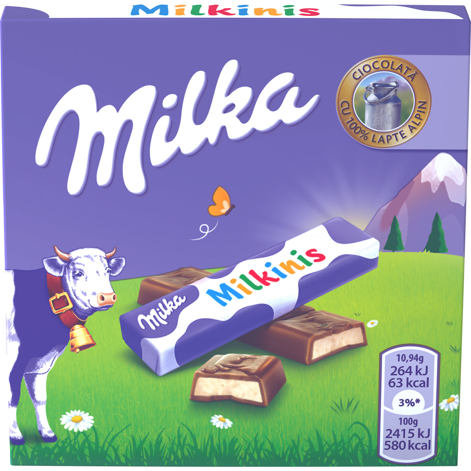 Milka čokolada milkinis choco bar milk 87,5g