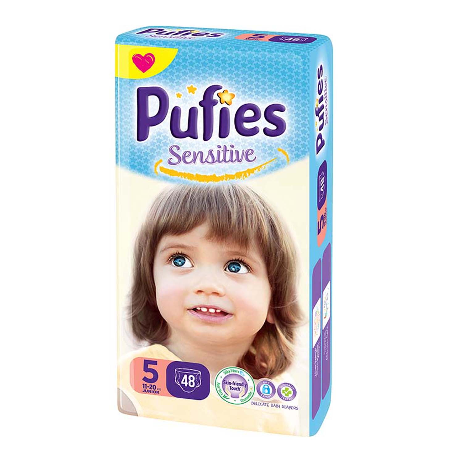 Pufies pelene sensitive MP 5 junior 11+kg 48kom