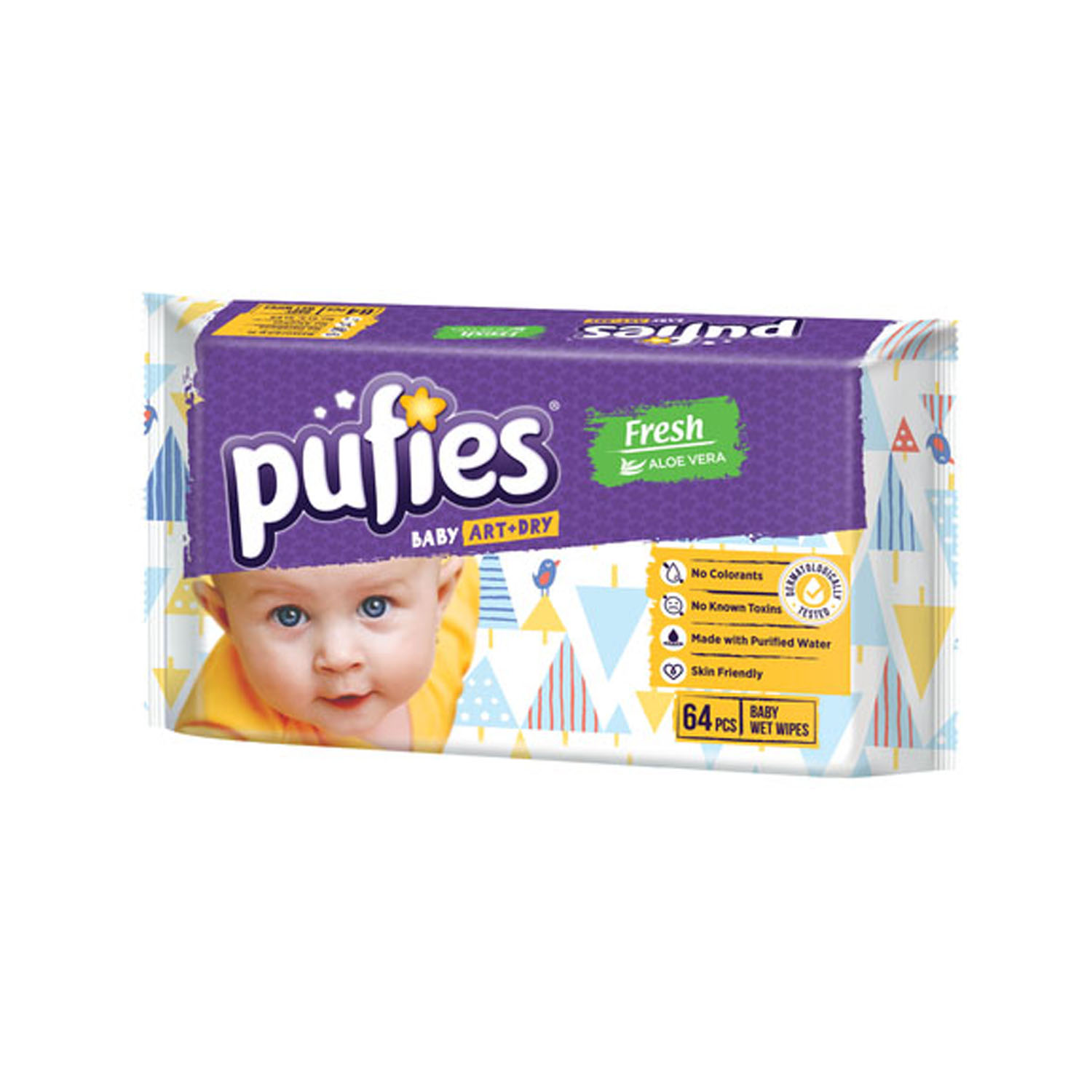 Pufies baby vlažne maramice aloe vera 64kom