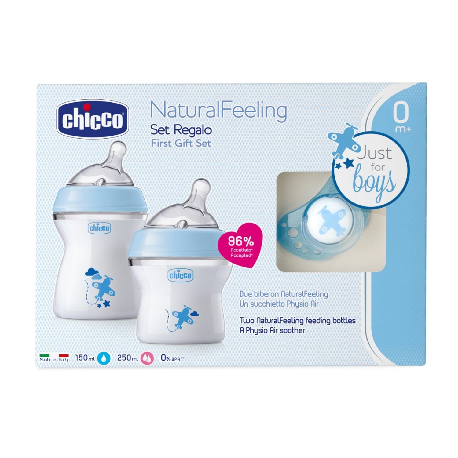 Chicco poklon set Naturalfeeling za dečake