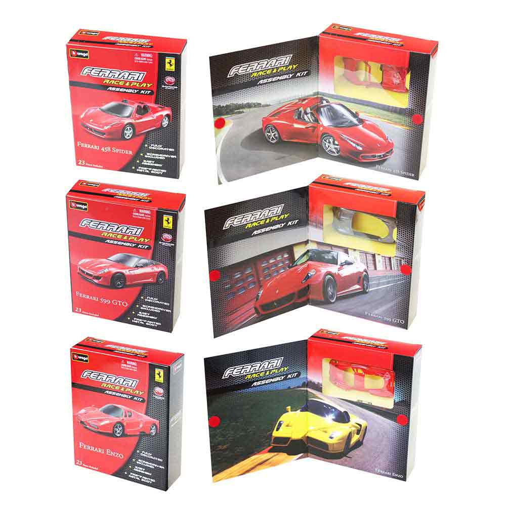 Burago ferari open and play set