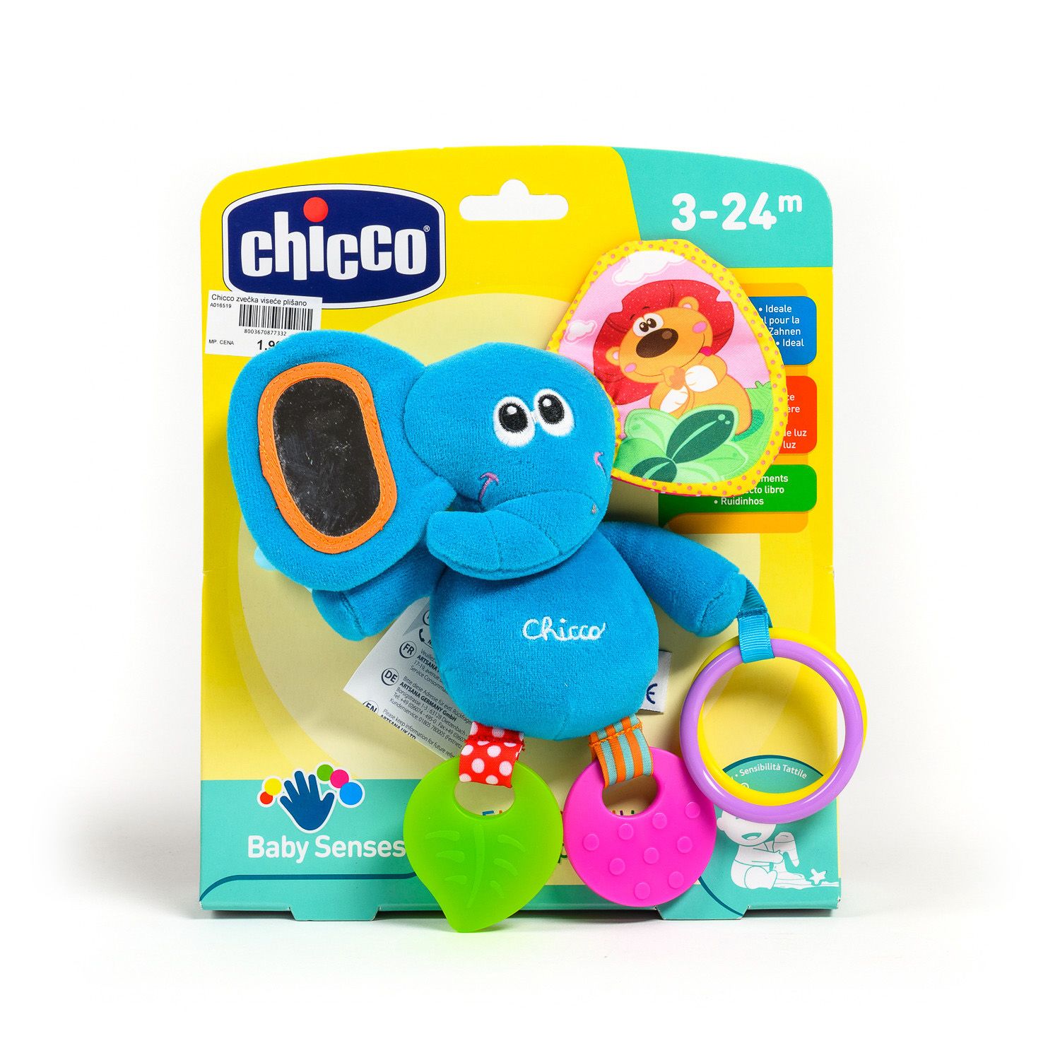Chicco zvečka viseće plišano Slonče 