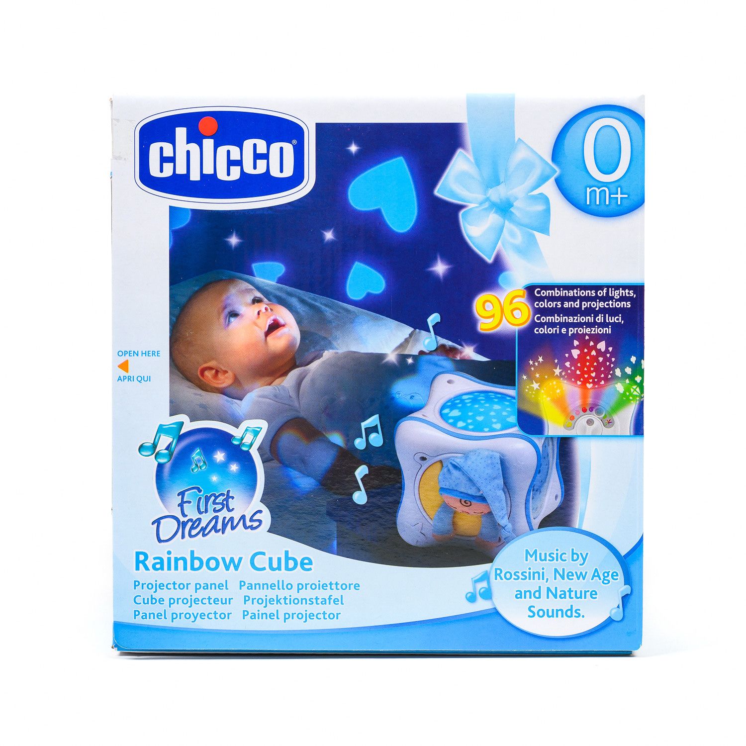 Chicco muzički projektor u obliku kocke (fd)-plavi