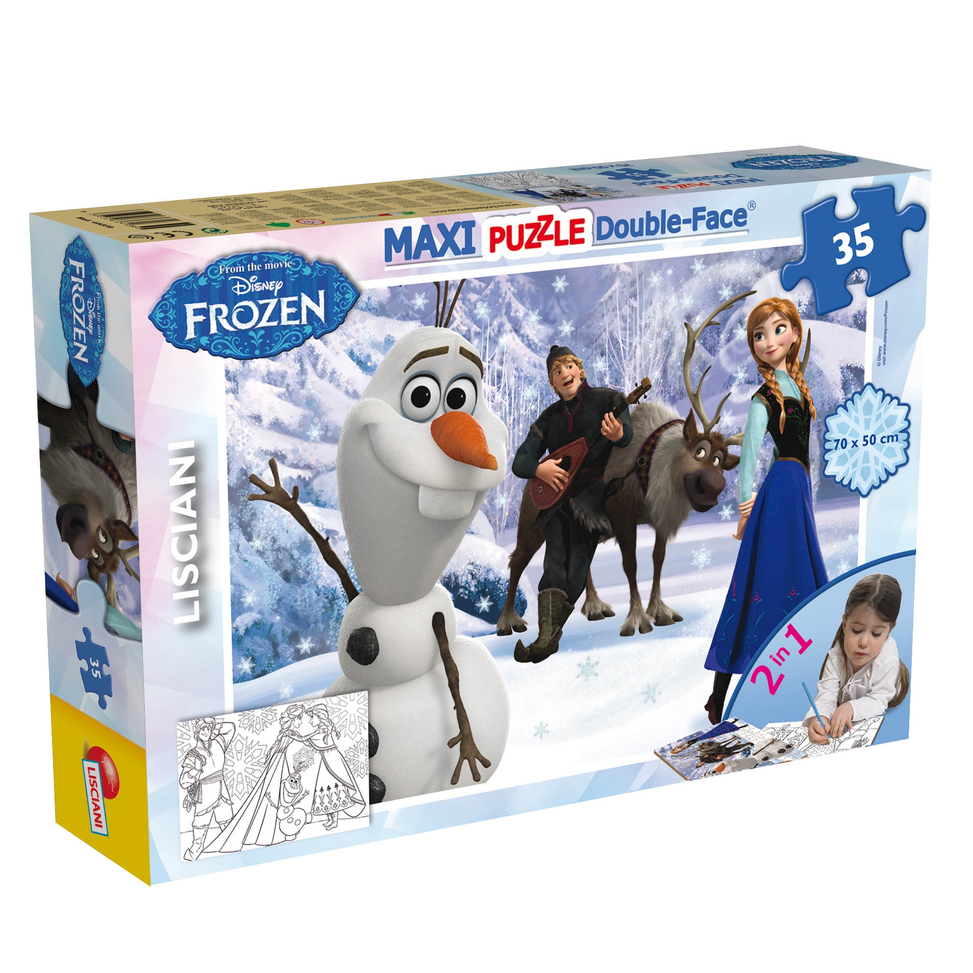 Lisciani Slagalica Maxi Frozen 2u1 složi i35pc