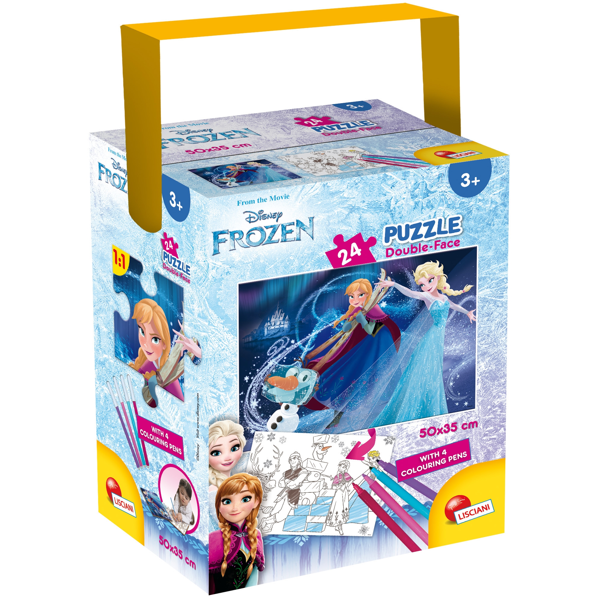 Slagalica Lisciani 24pcs + 4 flom Frozen2u1