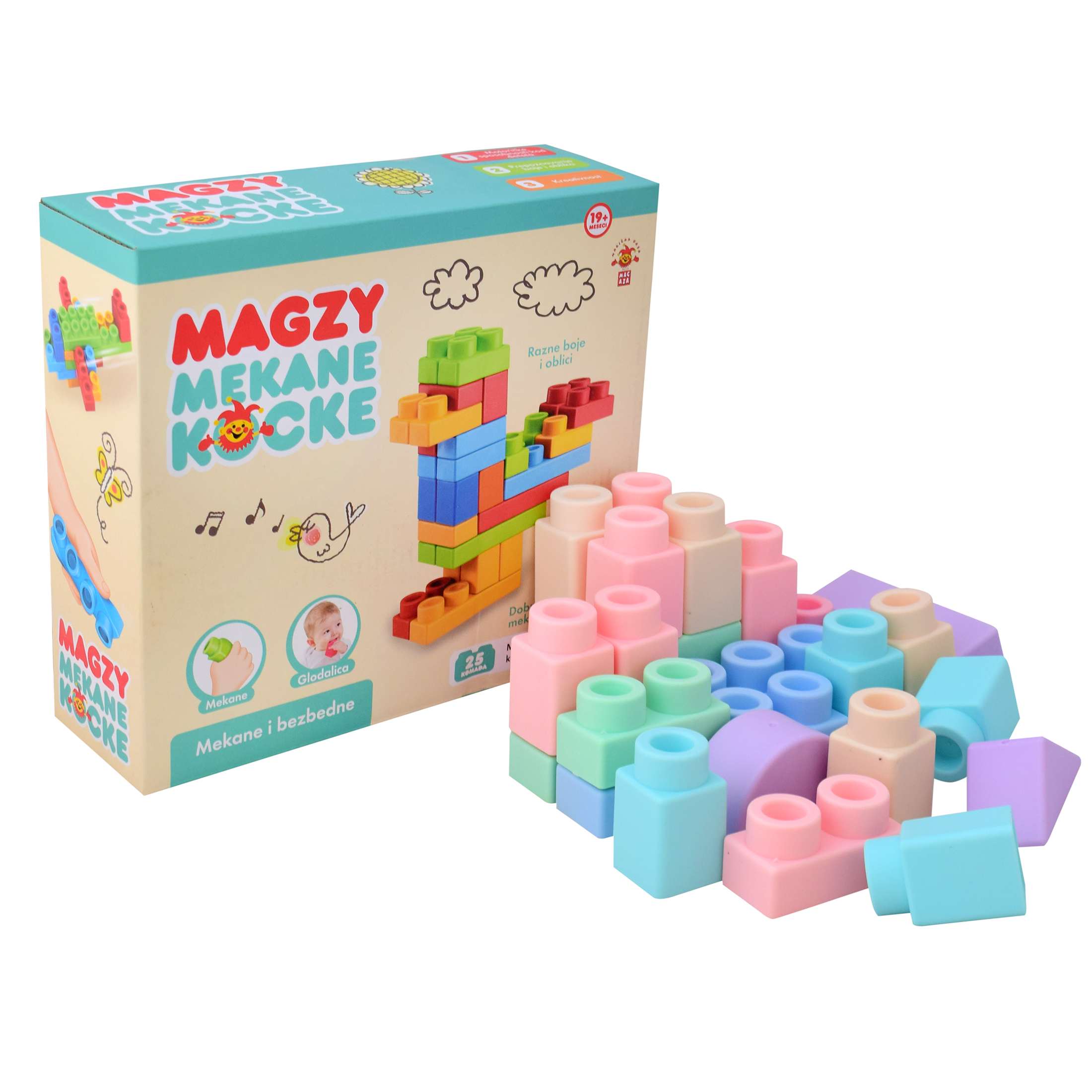 Magzy Mekane Konstruktor Kocke 25Pcs