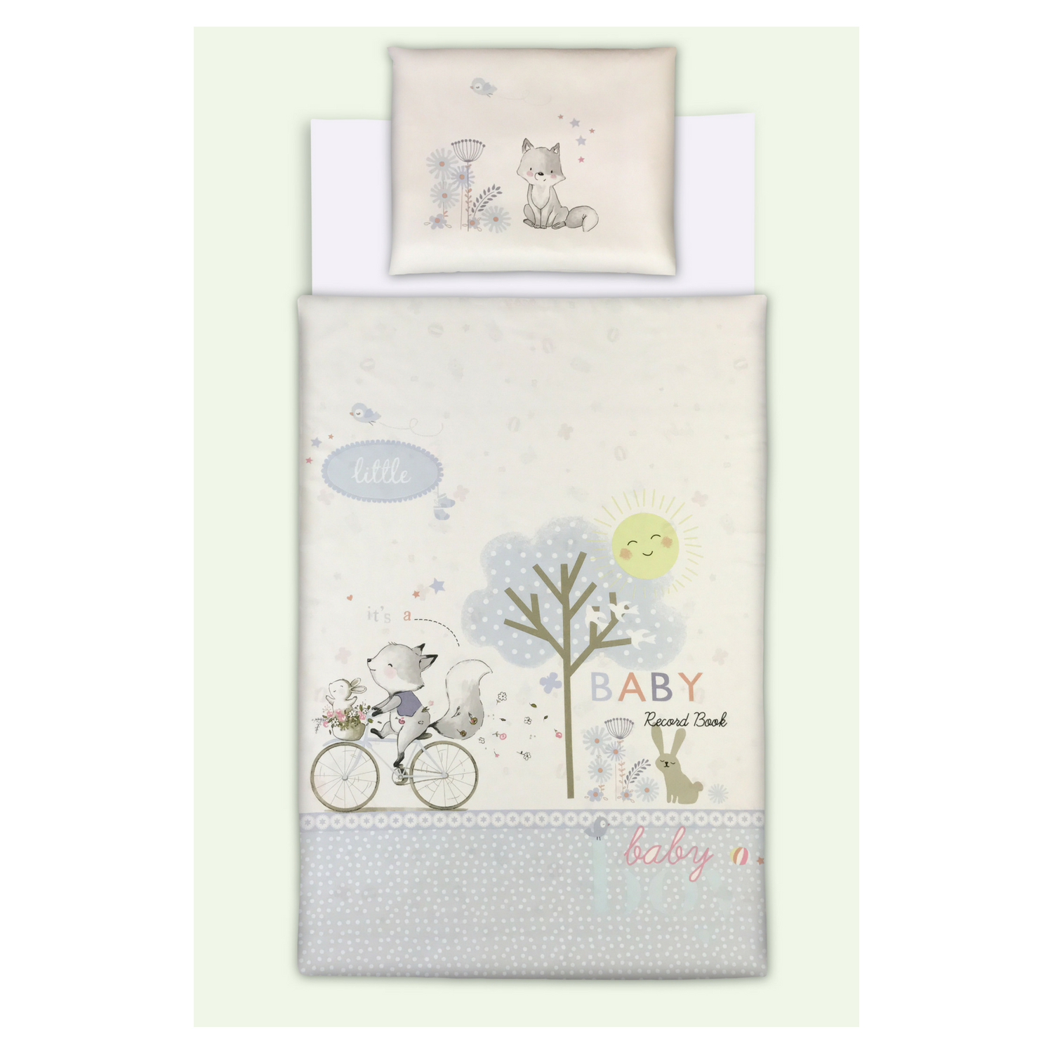 Baby Textil posteljina Happy fox 3/1,80x120