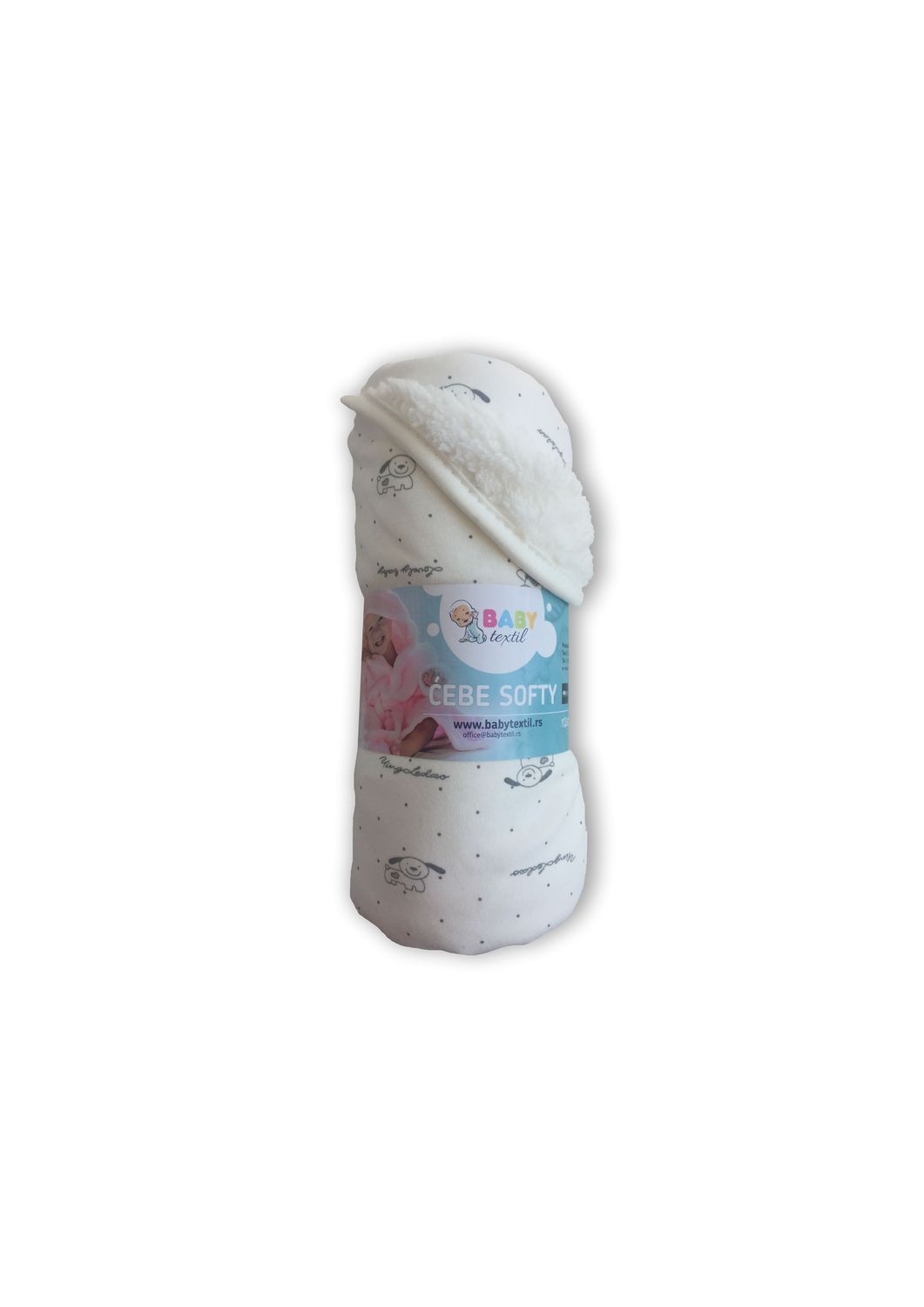 Textil prekrivač Meda,pliš,80x90CM 