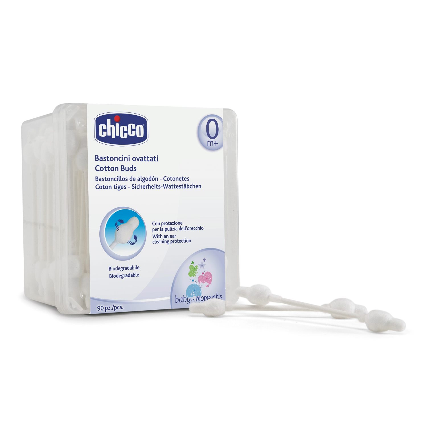 Chicco anatomski štapići za uši 90 kom