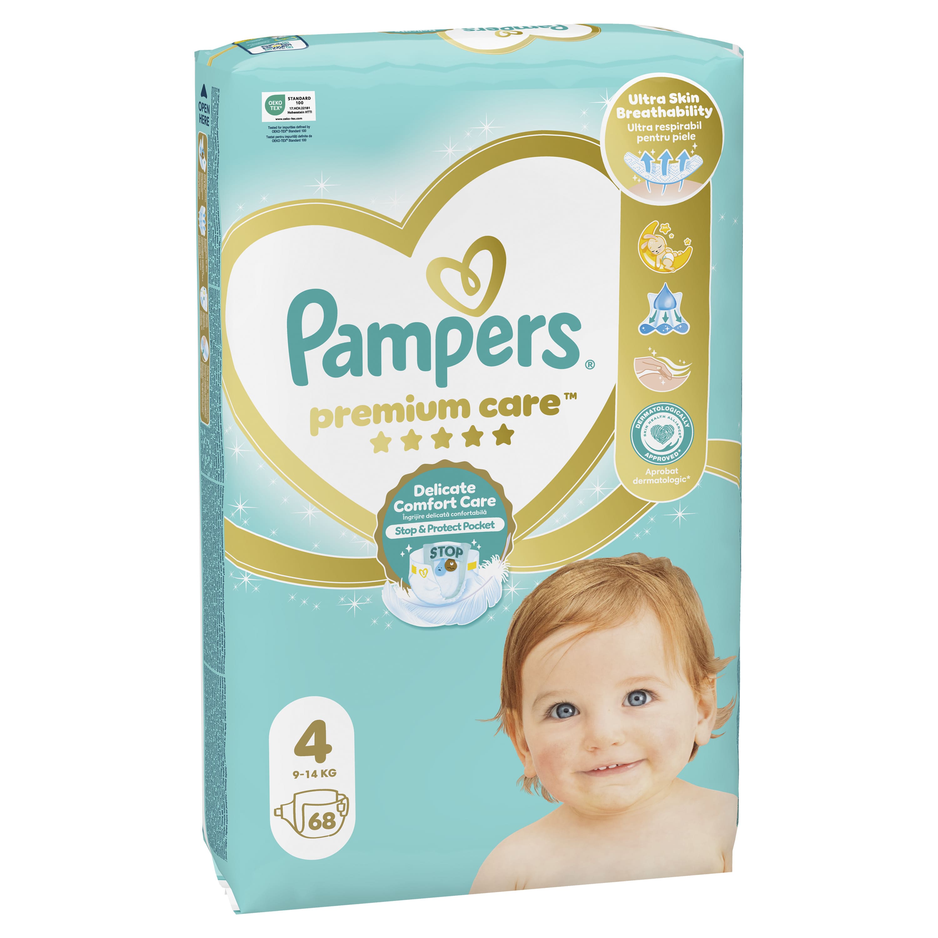 Pampers pelene premium JP 4 maxi 9-14kg 68kom 