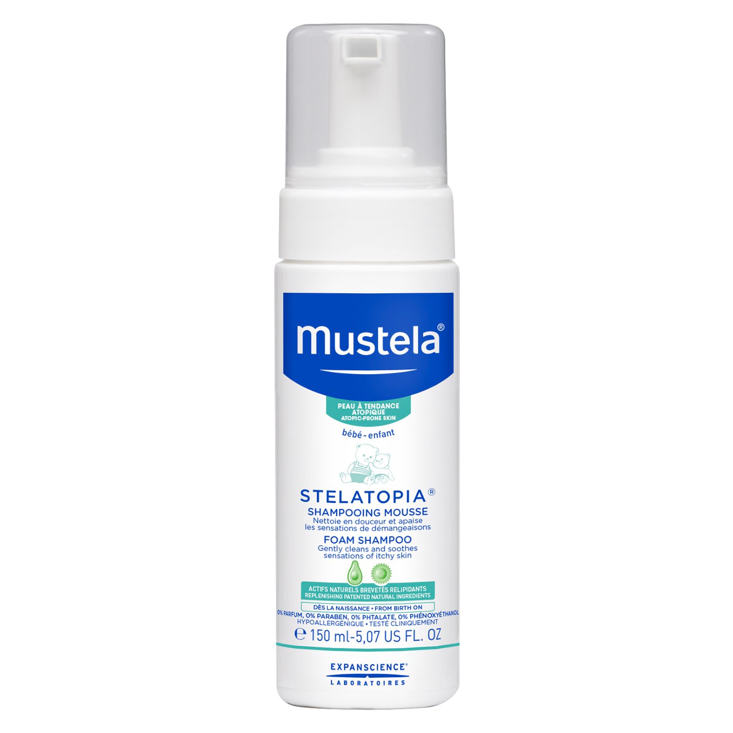 Mustela stelatopia pena šampon 150ml 