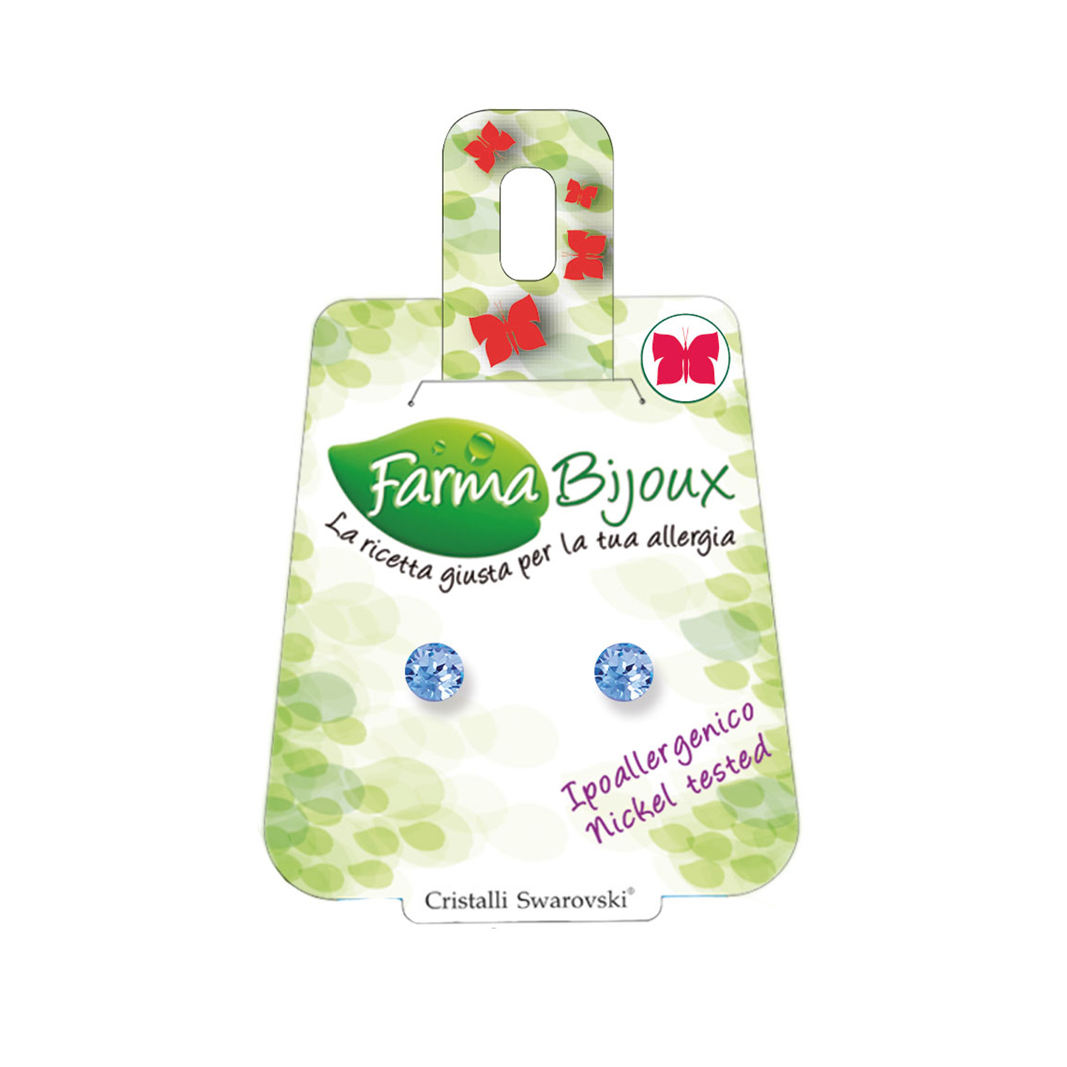 Farma bijoux minđuše BE 64C11 crvene