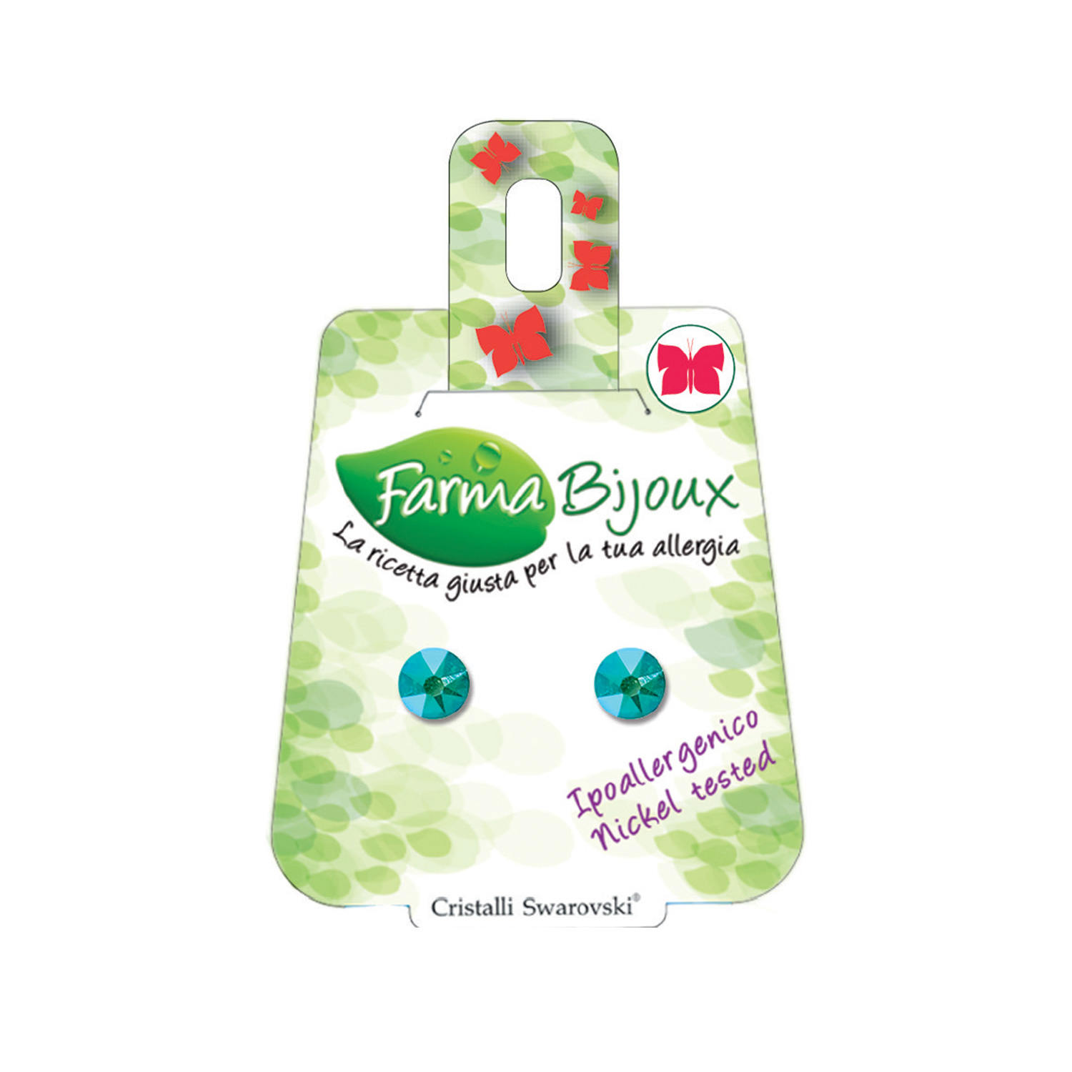 Farma bijoux minđuše BE 58C78 crvene
