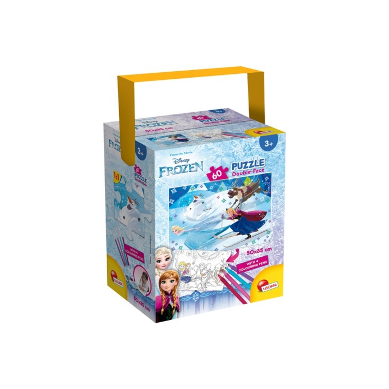 Lisciani 60Pcs + 4 Flom Frozen 2u1 Slozi i Oboji