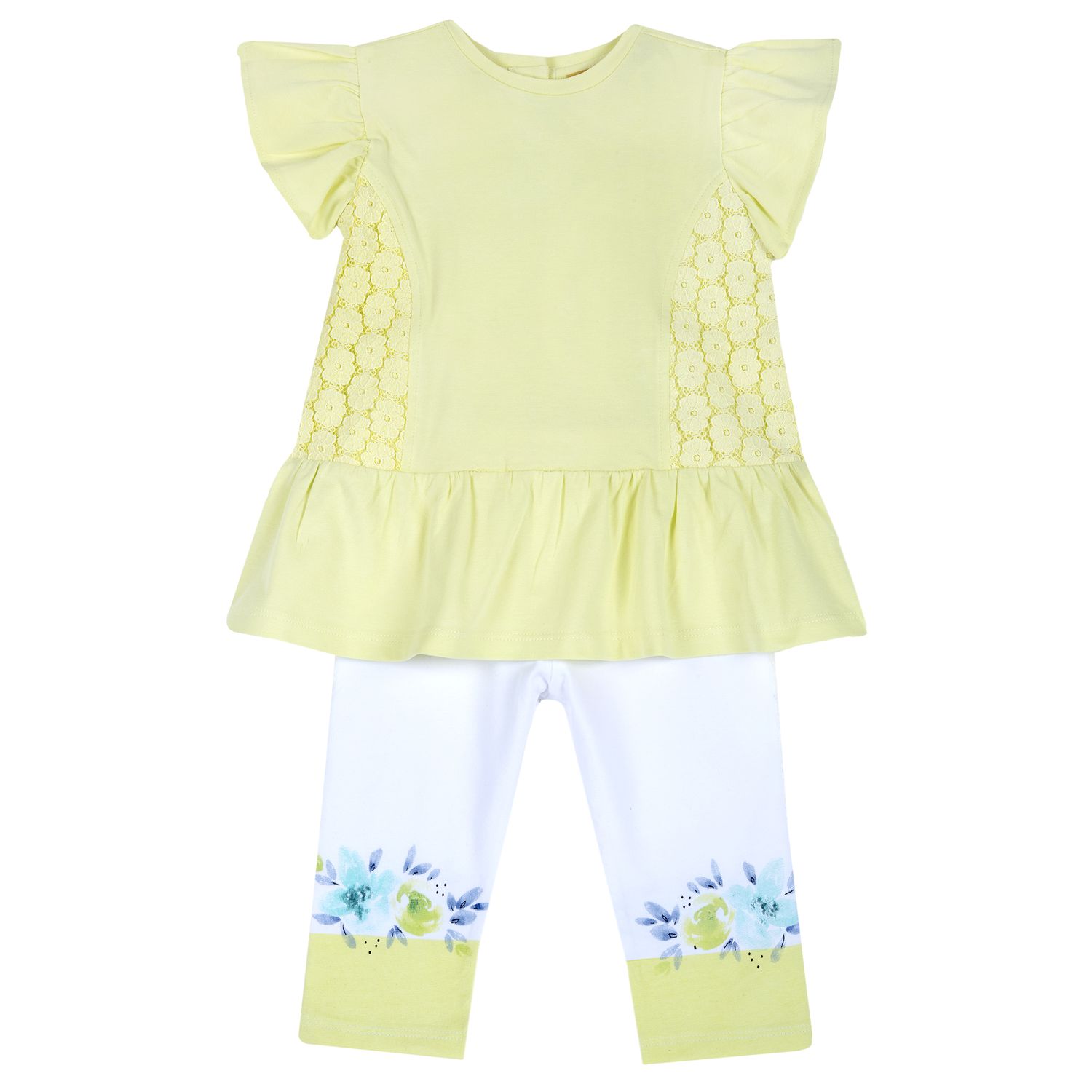 Chicco komplet 2/1 (majica kr, pant),devojčice