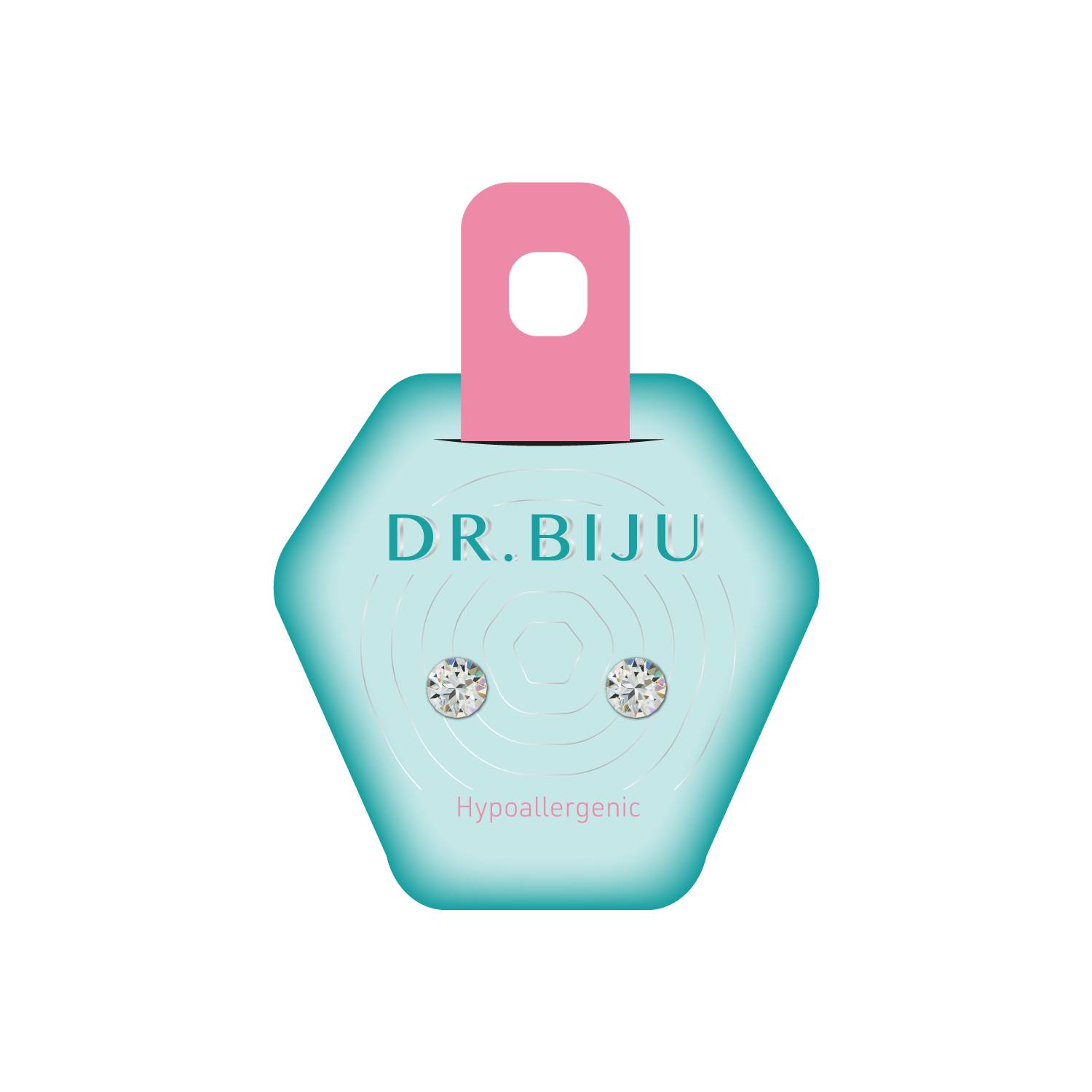 Dr.Biju minđuše 5.3mm providne krug DXI53C001