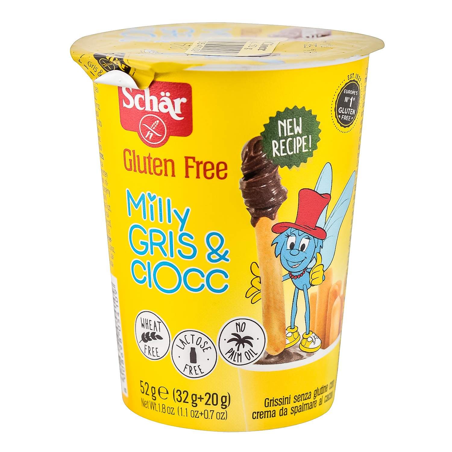 Schar milly gris&ciocc, snek čoko umak GF LF 52g