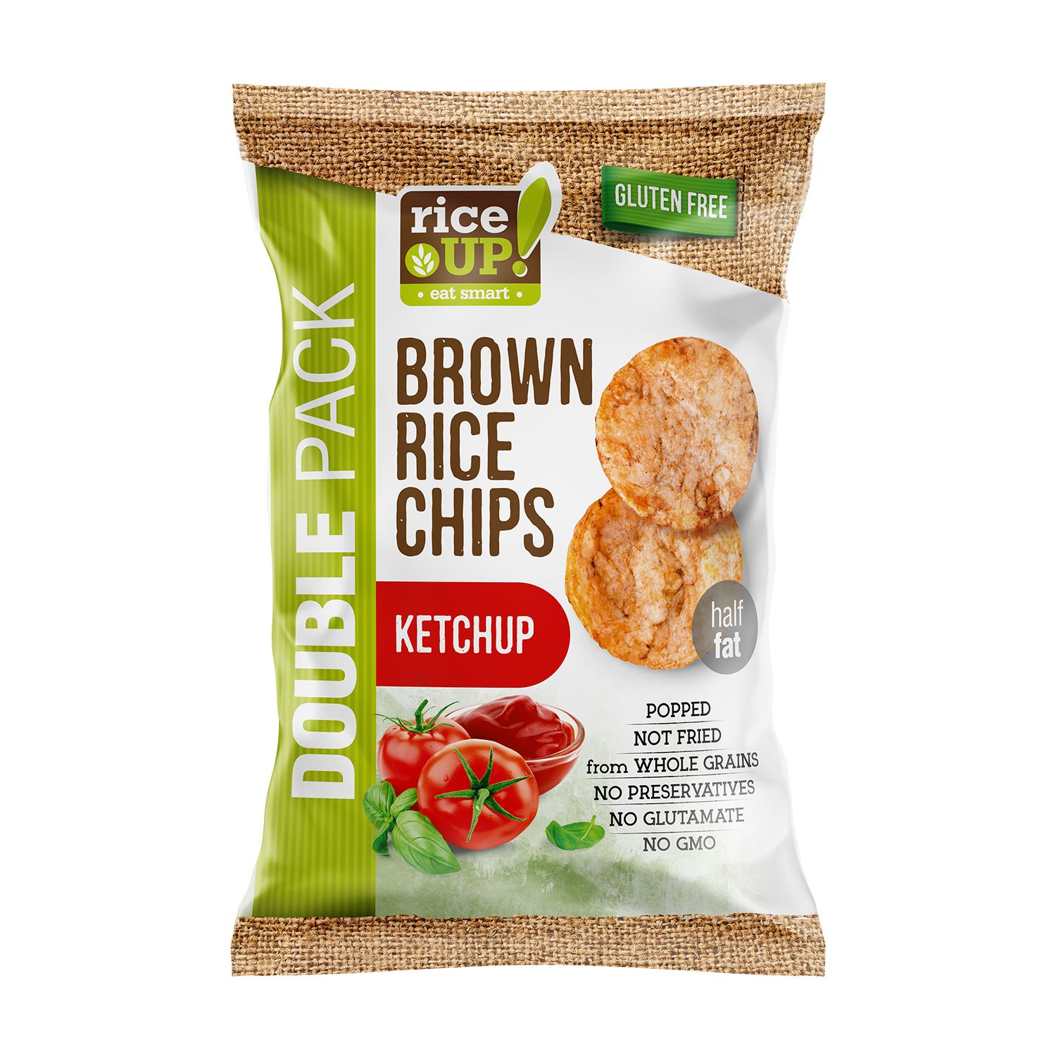 Rice up braon pirinčani čips kečap 120g