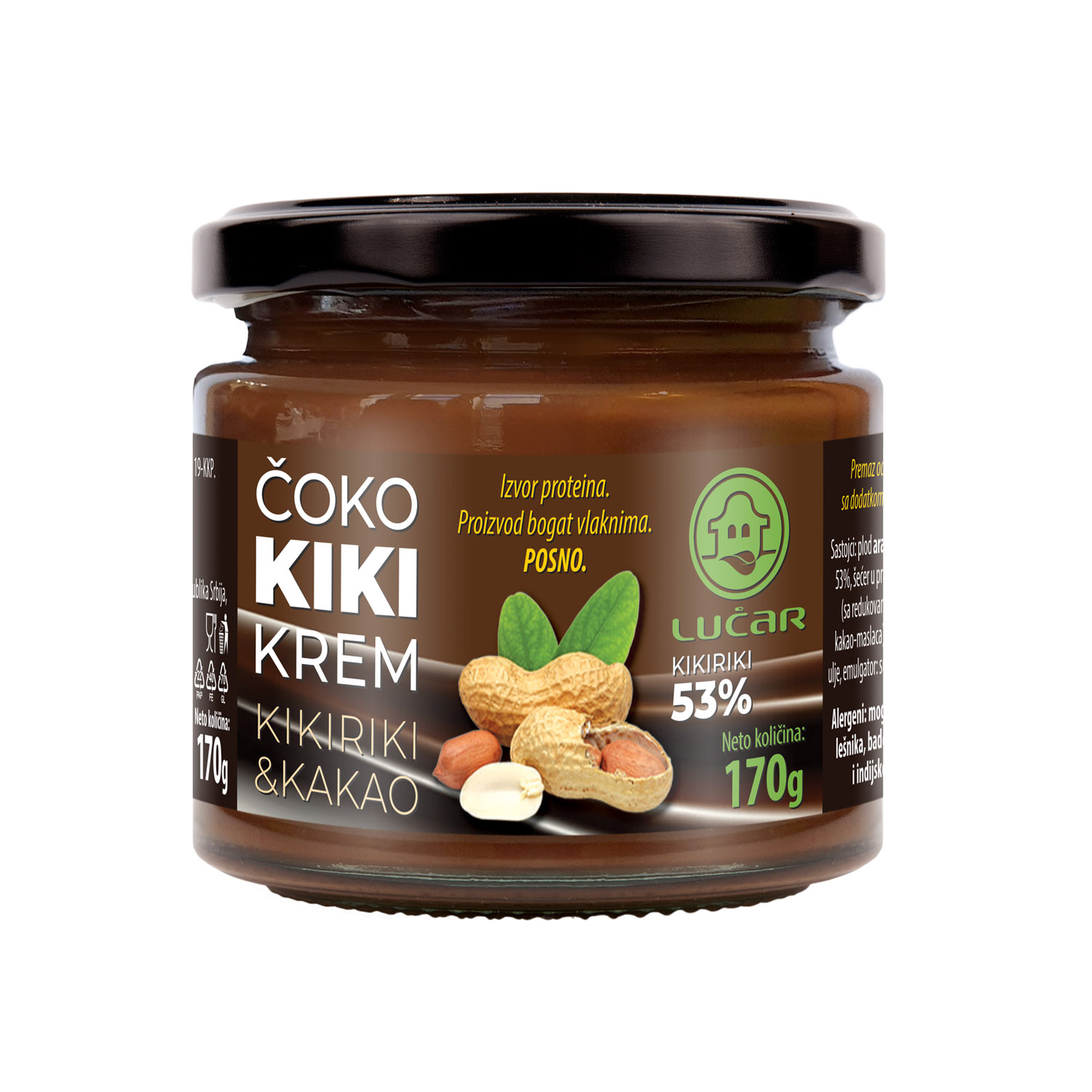 Lučar čoko kiki krem 170g