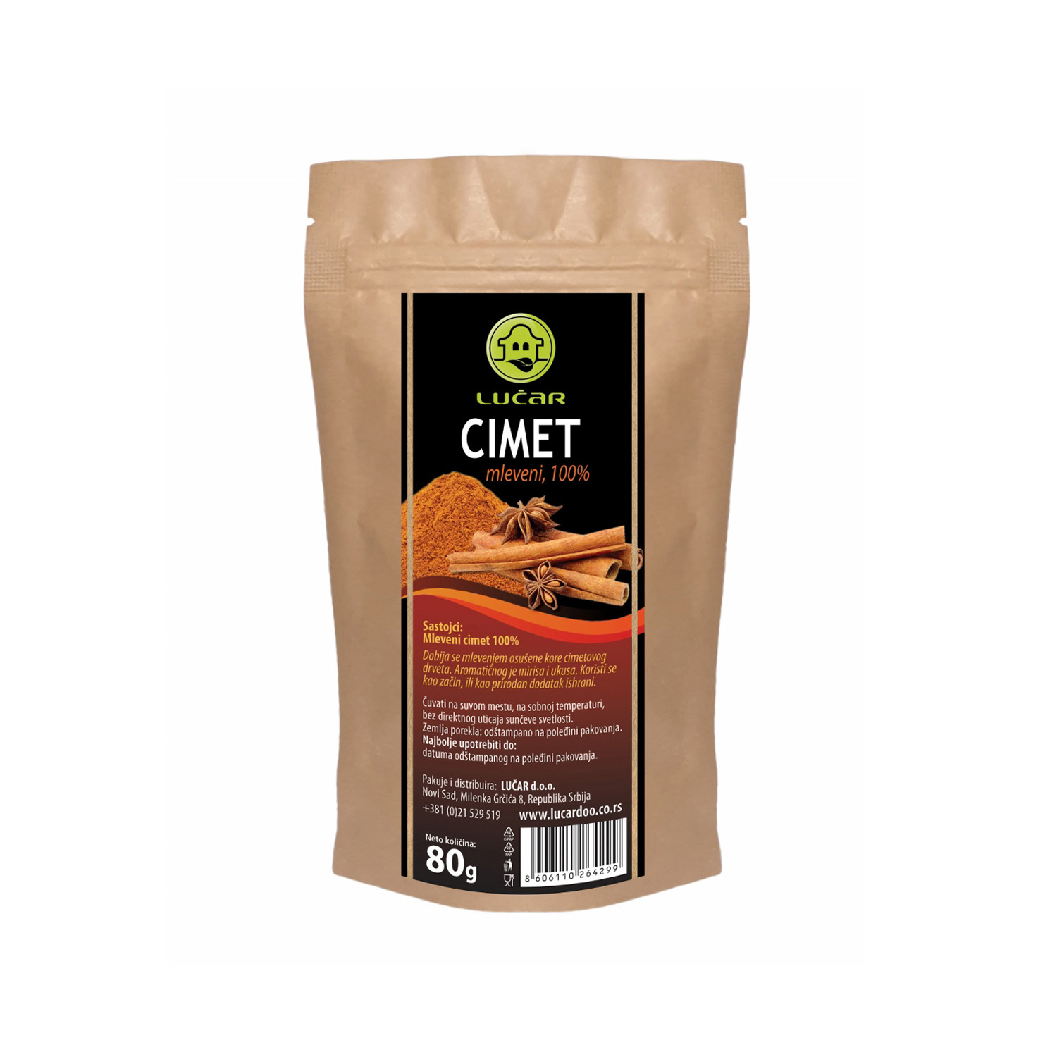 Lučar cimet mleveni 80g