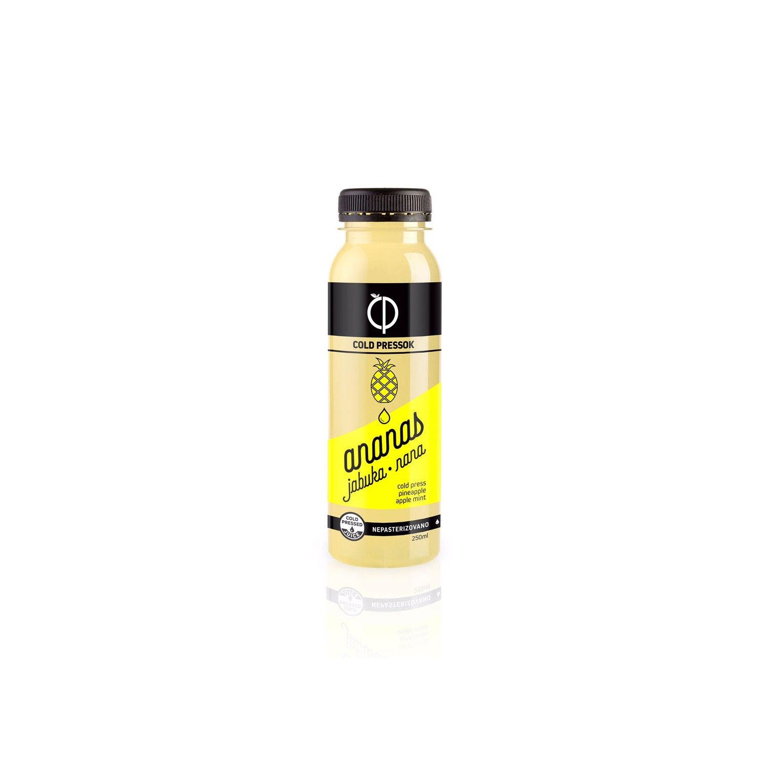 Cold pressok ananas jabuka nana ceđeni sok 250ml