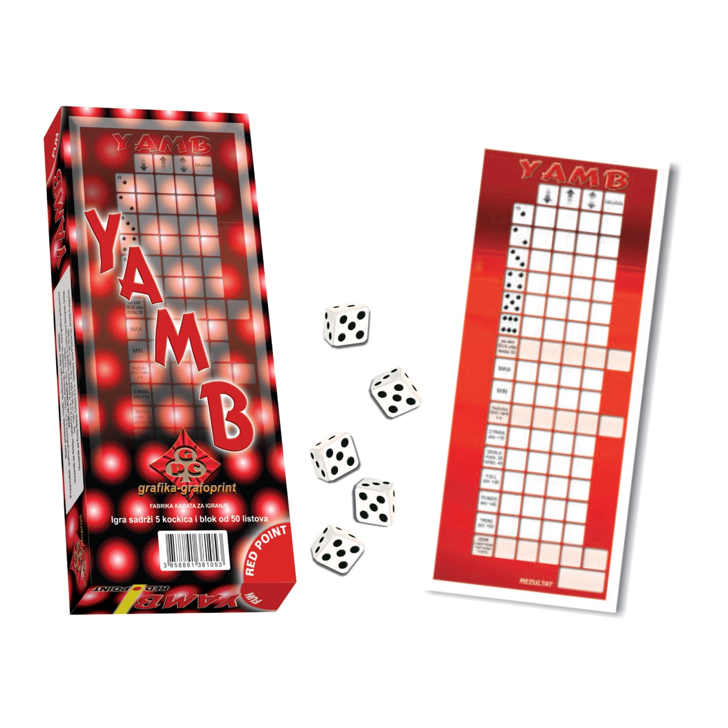 Red point - Yamb