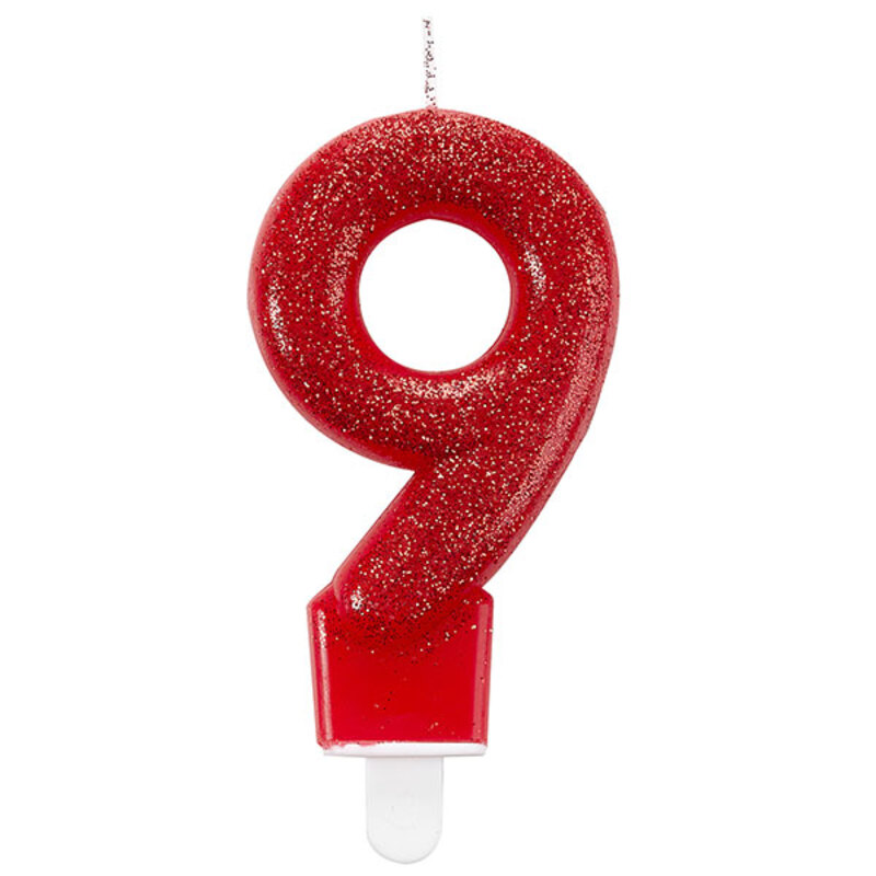 Svećica 9 Glitter 7.6cm 